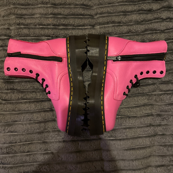Women's Dr. Martens Pink Jadon Pisa Boots Size 8 UK6 - Picture 3 of 5